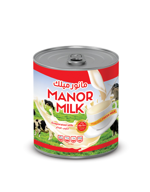 MANOR MILK / Doğal Buharlaştırılmış Süt / 170 g.